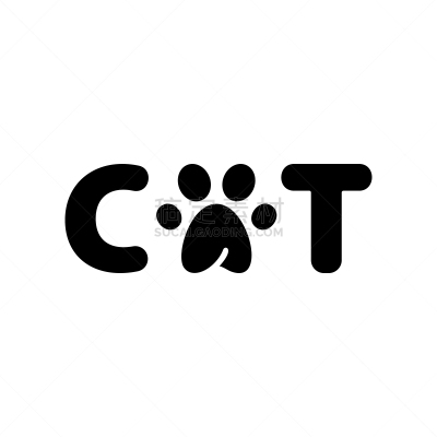 猫,英文字母a,艺术标题,爪印,简单背景,可爱的,商务,背景分离,简单,模板