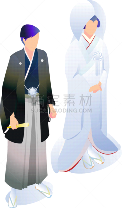日本人,传统,婚礼,日本武士,和服,丈夫,事件,簪子,便装和服,仅日本人