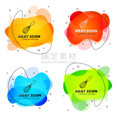 分离着色,白色,搅拌器,图标,商业厨房,黑色,不锈钢,配方,蛋糕,烹调
