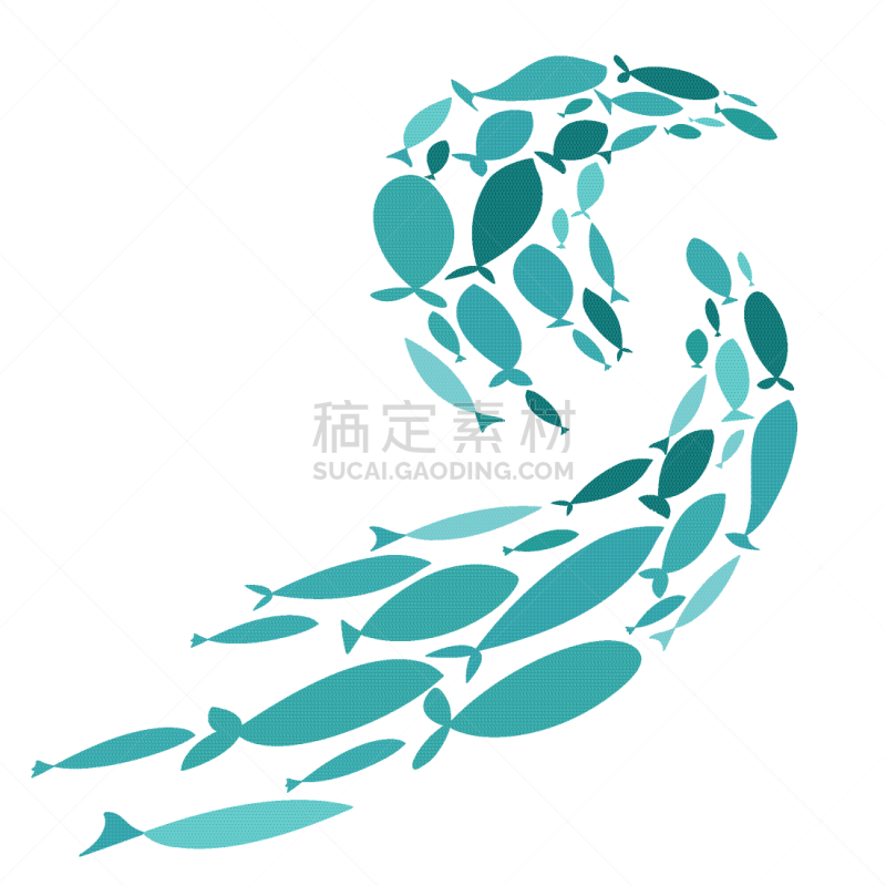 鱼类,海洋,动物群,华丽的,环境,丰富,小的,动物,品牌名称,剪影