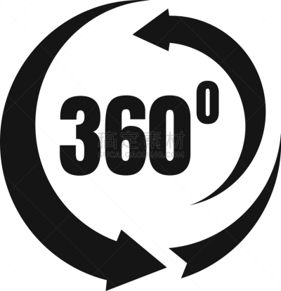 圆形,图标,简单,时尚,数字60,几何形状,技术,VR360,网络空间,转
