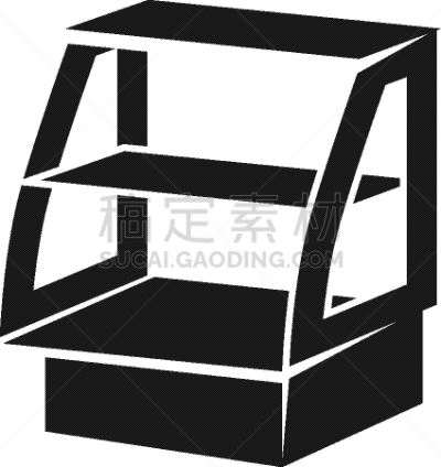 图标,冷藏货架,简单,高雅,白色,分离着色,商务,粉饼,清新,冰箱