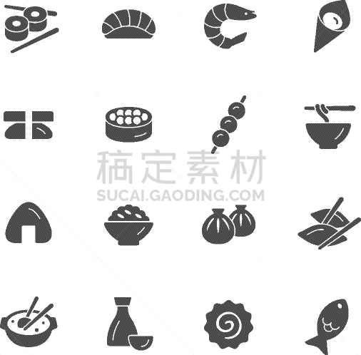 计算机图标,东方食品,传统,热,菜单,寿司,背景分离,香料,日本食品,食品