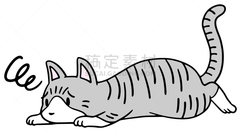 矢量,绘画插图,猫,惊骇,十二生肖,恐怖,简单,动物,宠物商店