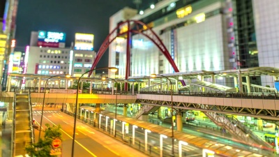 日本东京立川站的Timelapse