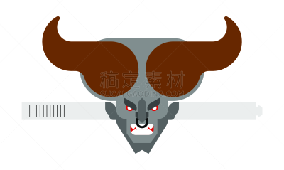 绘画插图,克朗普斯,矢量,小的,花园矮人雕像,模板,化妆面具,传统,肖像,残酷的