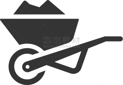 独轮手推车,工具,农场,矢量,图像,建筑业,泥土
