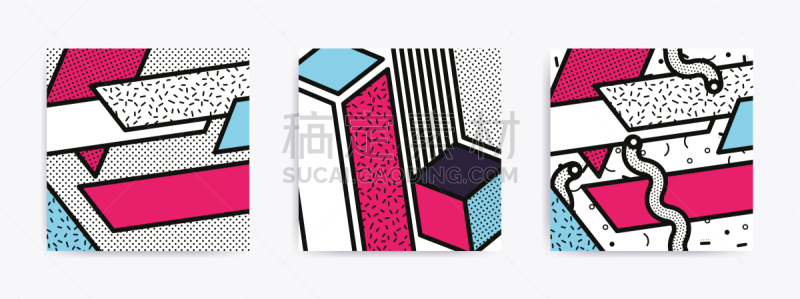 多色的,波普风,几何形状,图像,矢量,蜘蛛网,Neopolitan獒,式样,彩色图片,混沌