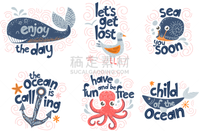 海洋,创造力,海鸥,可爱的,华丽的,纺织品,灵感,海星,船,收集
