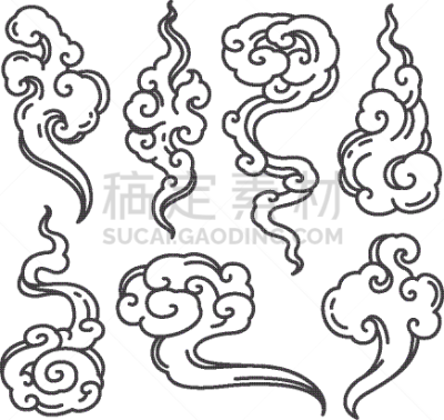 云,艺术,抽象,华丽的,传统,商务,寿司,菜单,布置