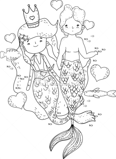伴侣,性格,美人鱼,动物心脏,可爱的,水瓶座,飘然,家庭,浪漫,爱