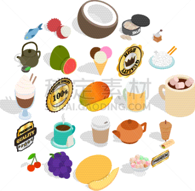 椰子,国际著名景点,茶,饮料,寿司,热,清新,食品,布置,喂养