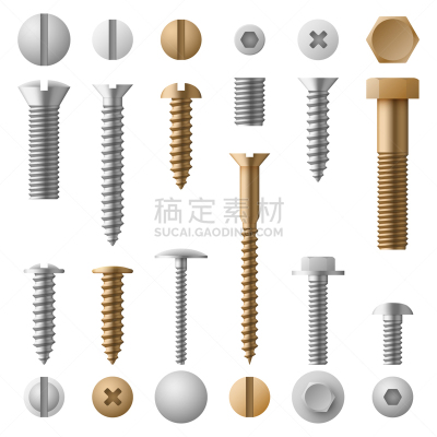 不锈钢,螺丝,螺钉,铆钉,螺母,部分,多样,建筑业,钢铁,设备用品
