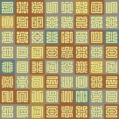 神符,几何形状,四方连续纹样,白色,古老的,字母,象形文字,信函,图像,矢量