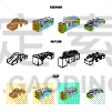 图标,砖,现代,建筑业,海岸线,行人,河流,设计,联系,装裱