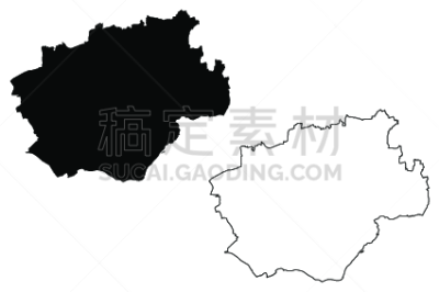 波鸿,街道图,边界,乡村风格,草图,绘画插图,城市,乱画,潦草,欧洲