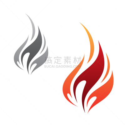计算机图标,矢量,火焰,概念,极简构图,分离着色,白色背景,热,大篝火