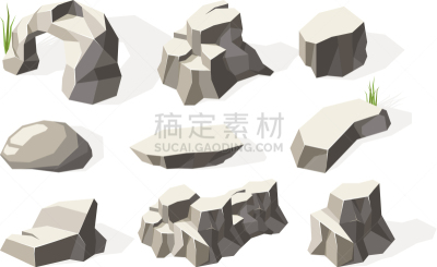 石头,岩石,坏掉的,建筑,圆石,平视角,部分,多样,灰色,冷
