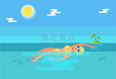 专门技术,专业人员,运动,云,泳装,女人,仰泳,涉水,休闲
