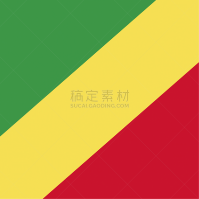 刚果共和国,国内著名景点,塔拉瓦岛,背景分离,乡村风格,绘画插图,扁平化设计,黄色,红色,非洲