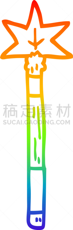 彩虹,山,魔杖,铅笔画,潦草,能力,奇异的,艺术,图像,矢量