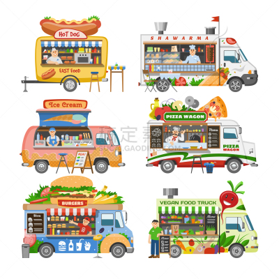 快餐车,卡车,街头食品,汽车,冰淇淋,货摊,商务,素食,食品,午餐