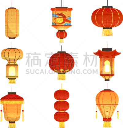 亚洲,灯笼,传统节日,街道,白色,分离着色,华丽的,传统