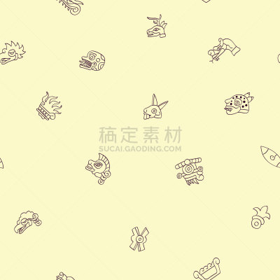 四方连续纹样,白昼,标志,日历,阿芝台克文明,阿兹特克文明,手稿,背景分离,墨西哥,印加人文明