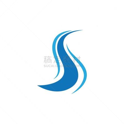 河流,绘画插图,矢量,图标,式样,清新,环境,英文字母s,英文字母r,雪