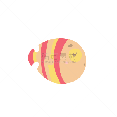 可爱的,鱼类,可爱,府谷,绘画插图,小丑,水下,白色背景,海洋生命,设计