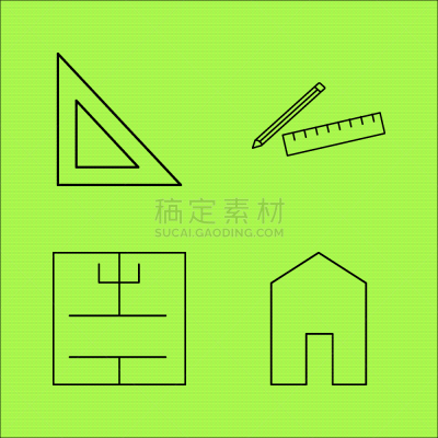 轮廓,直的,建筑业,建筑体,矢量,铅笔,三角板,蓝图,图像,标志