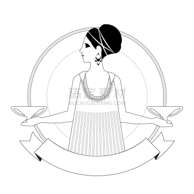 女人,高雅,衣服,古希腊,活力,天秤座,克里特岛,平衡,希腊,香水