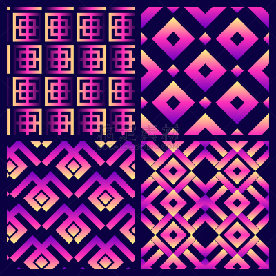 几何形状,背景,迷幻色,矢量,抽象,式样,霓虹灯,数字4,壁纸,联系