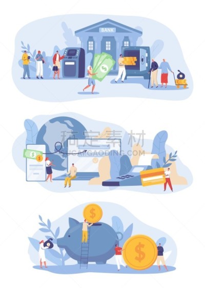 绘画插图,矢量,金融,银行,商务,健康保健,经理,策略,一个人,技术