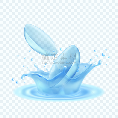 水,波形,平视角,隐形眼镜,日冕,商务,健康保健,清新,视力,从容态度