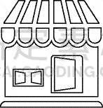 market shop store house icon