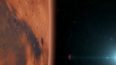 从太空看火星表面