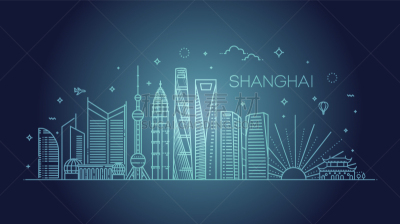 上海,建筑,城市天际线,分界线,陆家嘴,旅途,商务,名声,直的,模板