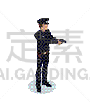 警官,小雕像,顺序,分离着色,安全的,男人,监视,合伙