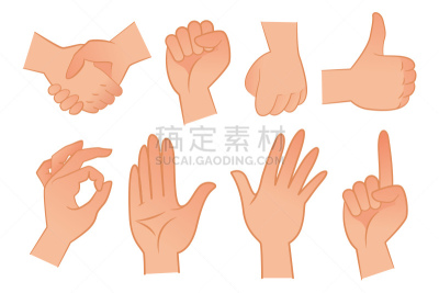 矢量,绘画插图,平坦的,手势语,一个物体,背景分离,拳头,创作行业,忠告
