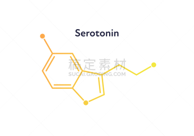 幸福,矢量,羟色胺,科学,荷尔蒙,沮丧,极简构图,教育,设计