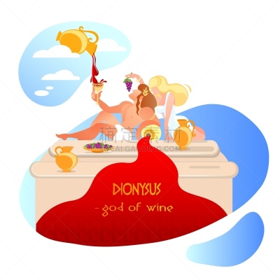 酒神巴克斯,远古的,神,希腊神话,饮料,含酒精饮料,飘然,传单,希腊,葡萄酒酿造