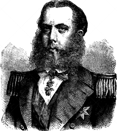 Maximilian I,墨西哥,白色,矢量,1867,图像,雕刻图像,黑色,1863,复古