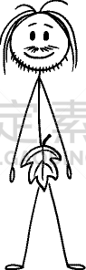 男人,亚当,卡通,自然,棍,人类的生殖器官,绘制