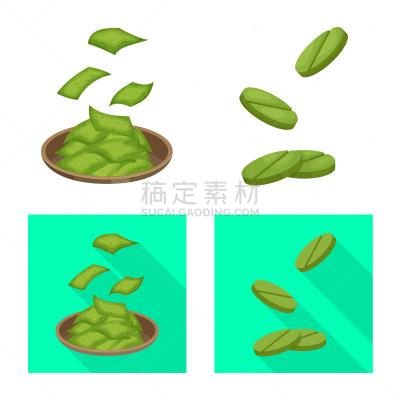 海洋,标志,蛋白质,绿色,健康食物,有营养的,设计,布置,收集,瘦身