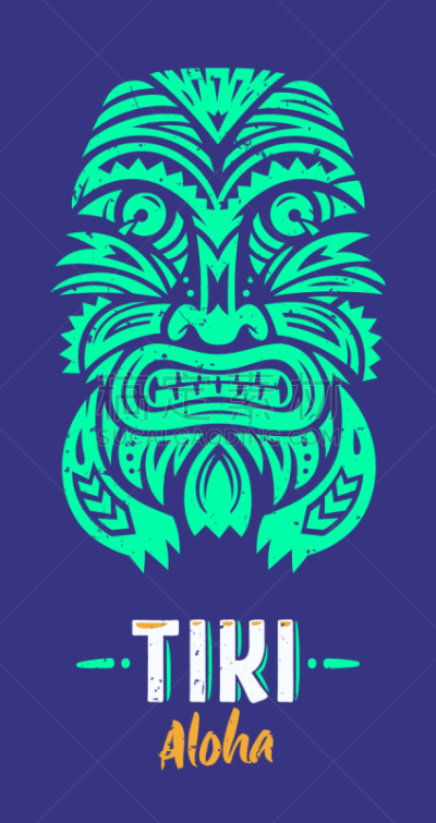 图腾柱,提基,化妆舞会服,传统,概念,幻想,毛利人,复古