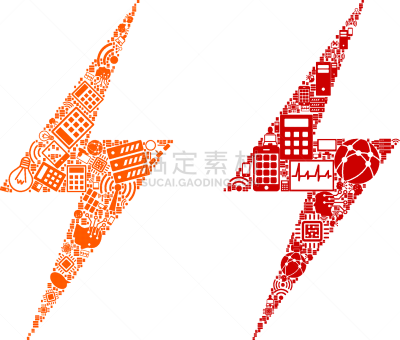 电,螺钉,抽象拼贴画,计算机图标,商务,红色,电子邮件,一个物体,安全的,注意高压标志