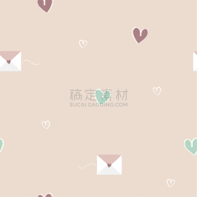 可爱的,绘画插图,情人节,极简构图,式样,蜡笔画,心型,概念,举起手,重复