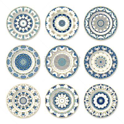 华丽的,盘子,数字9,传统,背景分离,边框,复古风格,餐具,古董,餐馆