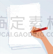 女性,手,铅笔,商务,部分,空的,背景分离,画画,画画